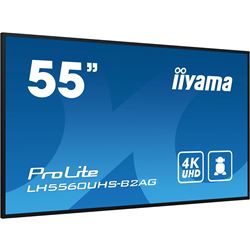 iiyama ProLite LH5560UHS-B2AG 55", VA, 4K, 24/7 Hours Operation, HDMI x 3, Landscape/Portrait, Anti-Glare, Android OS and FailOver thumbnail 2