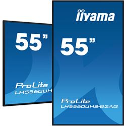 iiyama ProLite LH5560UHS-B2AG 55", VA, 4K, 24/7 Hours Operation, HDMI x 3, Landscape/Portrait, Anti-Glare, Android OS and FailOver thumbnail 3