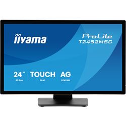 iiyama ProLite monitor T2452MSC-B2AG 24" Black, IPS, Projective Capacitive 10pt touch, HDMI, Display Port, edge-to-edge glass, anti fingerprint coating, anti-glare thumbnail 0