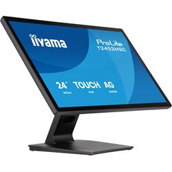 iiyama ProLite monitor T2452MSC-B2AG 24" Black, IPS, Projective Capacitive 10pt touch, HDMI, Display Port, edge-to-edge glass, anti fingerprint coating, anti-glare thumbnail 1