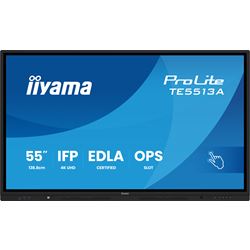 iiyama ProLite TE5513A-B2AG 55’’ Google EDLA Certified 4K Touchscreen, iiWare 21E with Android 14-EDLA, WiFi-6E with Bluetooth 5, with wall mount. thumbnail 0