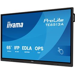 iiyama ProLite TE6513A-B2AG 65’’ Google EDLA Certified 4K Touchscreen, iiWare 21E with Android 14-EDLA, WiFi-6E with Bluetooth 5, with wall mount. thumbnail 2