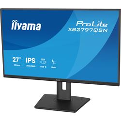 iiyama ProLite monitor XB2797QSN-B1 27" IPS, WQHD, USB-C dock and RJ45 (LAN), Ultra Slim Bezel, HDMI, Display Port, Height Adjustable.  thumbnail 7