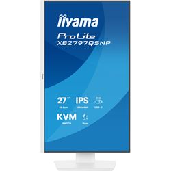 iiyama ProLite monitor XB2797QSNP-W1 27" IPS, WQHD, KVM Switch, USB-C dock and RJ45 (LAN), Ultra Slim Bezel, HDMI, Display Port, Height Adjustable.  thumbnail 1