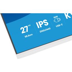 iiyama ProLite monitor XB2797QSNP-W1 27" IPS, WQHD, KVM Switch, USB-C dock and RJ45 (LAN), Ultra Slim Bezel, HDMI, Display Port, Height Adjustable.  thumbnail 9