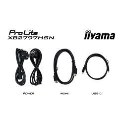 iiyama ProLite Monitor XB2797HSN-B1 27", Black, Height Adjustable, IPS Panel, USB-C connection, Daisy chain, RJ45 (LAN) thumbnail 19