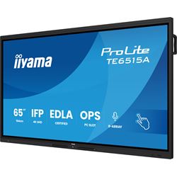 iiyama ProLite TE6515A-B2AG 65’’ Google EDLA Certified 4K Touchscreen, PIP, iiWare 21E with Android 14-EDLA, WiFi-6 with Bluetooth 5, 20W Subwoofer, with wall mount. thumbnail 2