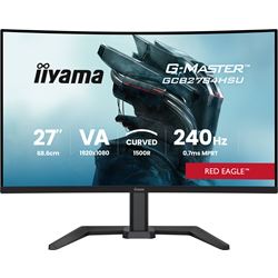iiyama G-Master Red Eagle curved gaming monitor GCB2784HSU-B1 27" Black, Full HD, 240Hz, 0.7ms, FreeSync, HDMI, Display Port, USB Hub thumbnail 14