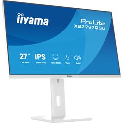 iiyama ProLite monitor XB2797QSU-W1 27" IPS, Height Adjustable, 2560x1440, 4-side slim bezel, 75hz, White, HDMI, Display Port, thumbnail 7