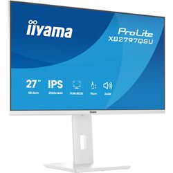 iiyama ProLite monitor XB2797QSU-W1 27" IPS, Height Adjustable, 2560x1440, 4-side slim bezel, 75hz, White, HDMI, Display Port, thumbnail 9