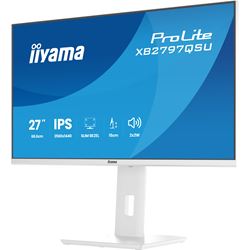 iiyama ProLite monitor XB2797QSU-W1 27" IPS, Height Adjustable, 2560x1440, 4-side slim bezel, 75hz, White, HDMI, Display Port, thumbnail 10