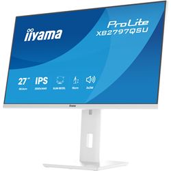 iiyama ProLite monitor XB2797QSU-W1 27" IPS, Height Adjustable, 2560x1440, 4-side slim bezel, 75hz, White, HDMI, Display Port, thumbnail 11