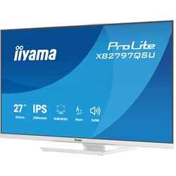 iiyama ProLite monitor XB2797QSU-W1 27" IPS, Height Adjustable, 2560x1440, 4-side slim bezel, 75hz, White, HDMI, Display Port, thumbnail 12