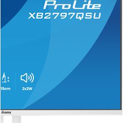 iiyama ProLite monitor XB2797QSU-W1 27" IPS, Height Adjustable, 2560x1440, 4-side slim bezel, 75hz, White, HDMI, Display Port, thumbnail 17
