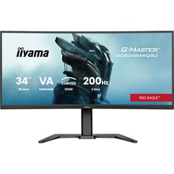 iiyama G-Master Red Eagle curved gaming monitor GCB3484WQSU-B2 34" Black, 3440 x 1440, 0.6ms, 200hz, FreeSync, HDMI, Display Port, Height Adjustable, Dual Mode thumbnail 0