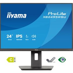iiyama Prolite monitor XB2495WSU-B1 24" IPS, WUXGA 1920 x 1200, Black, DP, HDMI, USB Hub, 99% sRGB, Height Adjustable thumbnail 0