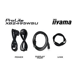 iiyama Prolite monitor XB2495WSU-B1 24" IPS, WUXGA 1920 x 1200, Black, DP, HDMI, USB Hub, 99% sRGB, Height Adjustable thumbnail 14