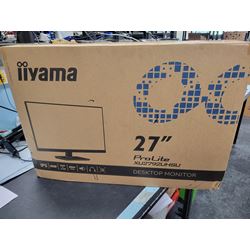 BOX OPENED iiyama ProLite monitor XU2792UHSU-B6 27", IPS, 4k, HDMI, DisplayPort, USB Hub, Dynamic Power Saving (DPS) thumbnail 0