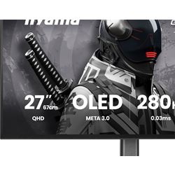 iiyama G-Master Titan Falcon gaming monitor GOB2701QSC-B1 27" with META3 OLED 4th generation panel, 2560x1440 res, 165Hz, 0.03ms, HDMI, Display Port, USB-C, USB Hub thumbnail 16