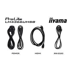iiyama ProLite monitor LH4366UHSB-B1AG, 43"; IPS Professional Digital Signage display with 24/7, 4K UHD and 800cd high brightness, Android OS thumbnail 11