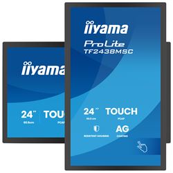 iiyama ProLite monitor TF2438MSC-B2 Semi-Outdoor 24", Optical bonded PCap, edge to edge glass, 10pt touch, Anti-glare, HDMI, DP, IPS, Scratch resistive, Anti-fingerprint coating thumbnail 1