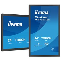 iiyama ProLite monitor TF2438MSC-B2 Semi-Outdoor 24", Optical bonded PCap, edge to edge glass, 10pt touch, Anti-glare, HDMI, DP, IPS, Scratch resistive, Anti-fingerprint coating thumbnail 2