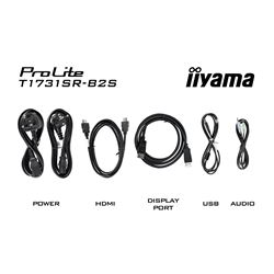 iiyama ProLite monitor T1731SR-B2S 17" Black, 5:4, Resistive single touch, HDMI, Display Port, IP54 rated thumbnail 15
