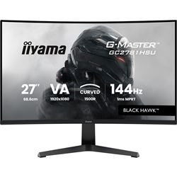 iiyama G-Master Black Hawk curved gaming monitor GC2781HSU-B1 27'' Black, Full HD, 144Hz, 1ms, FreeSync, HDMI, Display Port, USB Hub thumbnail 0