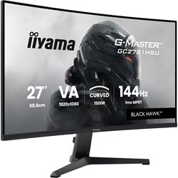 iiyama G-Master Black Hawk curved gaming monitor GC2781HSU-B1 27'' Black, Full HD, 144Hz, 1ms, FreeSync, HDMI, Display Port, USB Hub thumbnail 1