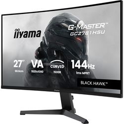 iiyama G-Master Black Hawk curved gaming monitor GC2781HSU-B1 27'' Black, Full HD, 144Hz, 1ms, FreeSync, HDMI, Display Port, USB Hub thumbnail 2