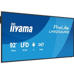 iiyama ProLite LH9252UWS-B1AG 92'' specialised 21:9 panoramic commercial signage, 24/7, 5K, VA, USB-C, landscape/portrait, OPS slot, Anti-Glare thumbnail 6