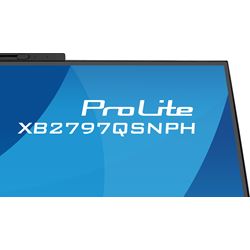 iiyama ProLite monitor XB2797QSNPH-B1 27" IPS, built-in Windows Hello camera and microphone, QHD resolution, KVM switch, Height Adjustable, 3-side borderless design thumbnail 7