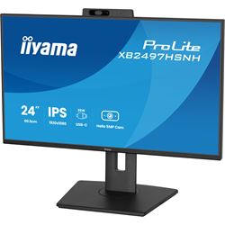 iiyama ProLite monitor XB2497HSNH-B1 24" IPS, Full HD, built-in 5MP Windows Hello camera and microphone, HDMI, Display Port, USB-C dock, Ergonomic Height Adjustable. thumbnail 7