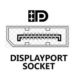 DPG-002011 DisplayPort Male Plug to Plug Video Cable GOLD 1m LOCKING thumbnail 2