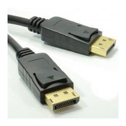 DPG-002011 DisplayPort Male Plug to Plug Video Cable GOLD 1m LOCKING thumbnail 1
