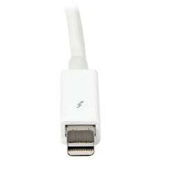 StarTech TBOLTMM3MW StarTech.com White Thunderbolt Cable - M/M (3m)  thumbnail 3