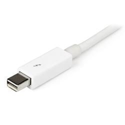 StarTech TBOLTMM3MW StarTech.com White Thunderbolt Cable - M/M (3m)  thumbnail 2