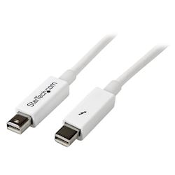 StarTech TBOLTMM3MW StarTech.com White Thunderbolt Cable - M/M (3m)  thumbnail 0