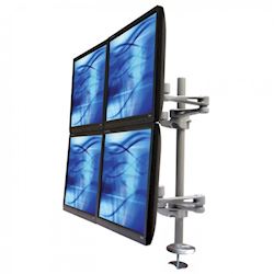 Ergomounts EMUV440TD UltraView 400 Quad Monitor Through Desk Arm 