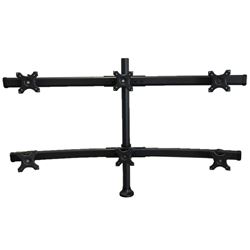 Ergomounts EMTX-3x2-DC Titan Series Six Monitor Desk Mount, desk clamp