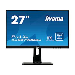 iiyama ProLite monitor XUB2792QSU-B1 27" IPS, 2560x1440, FreeSync, Ultra Slim Bezel, Black, HDMI, Display Port, USB Hub, Height Adjustable thumbnail 0
