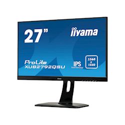 iiyama ProLite monitor XUB2792QSU-B1 27" IPS, 2560x1440, FreeSync, Ultra Slim Bezel, Black, HDMI, Display Port, USB Hub, Height Adjustable thumbnail 2