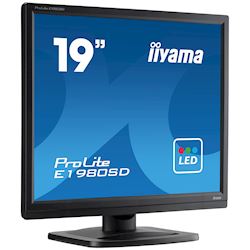 iiyama ProLite monitor E1980D-B1 19" 5:4 Black, VGA, DVI, 1280 x 1024 resolution thumbnail 2