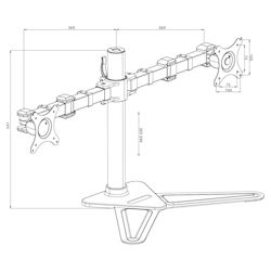 iiyama DS1002D-B1  Dual Screen Desk Top Stand   thumbnail 7