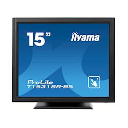 iiyama ProLite monitor T1531SR-B5 15" Black, 5:4 Resistive single touch, HDMI, Display Port