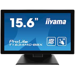 iiyama ProLite T1634MC-B8X 16" Black, IPS, touch through glass, 16:9, Projective Capacitive 10pt touch, 