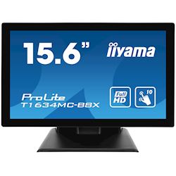iiyama ProLite T1634MC-B8X 16" Black, IPS, touch through glass, 16:9, Projective Capacitive 10pt touch,  thumbnail 0